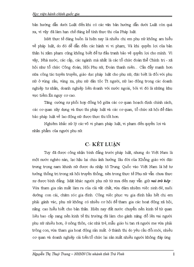 image for page Những vi phạm và hướng xử lý trong việc thực hiện chính sách Luật pháp của Nhà nước đối với lao động nữ