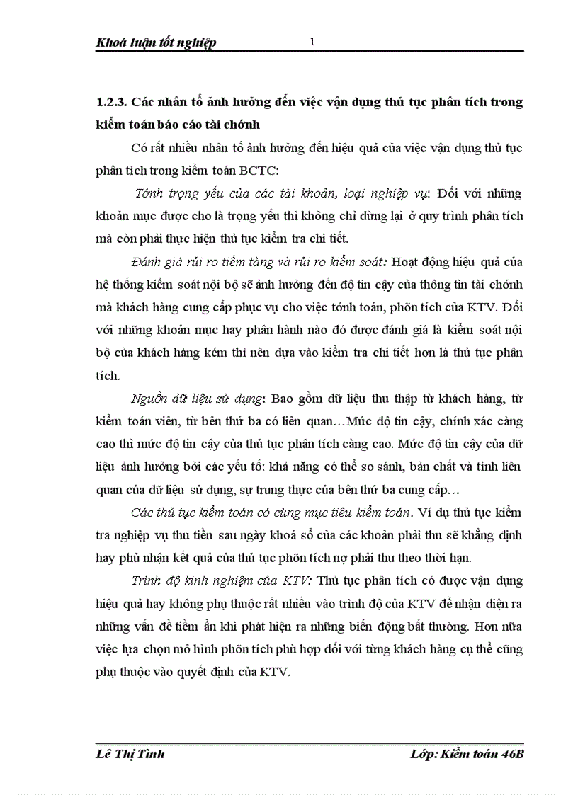image for page Hoàn thiện vận dụng thủ tục phân tích trong kiểm toán báo cáo tài chính tại công ty tnhh kiểm toán và tư vấn nexia acpa
