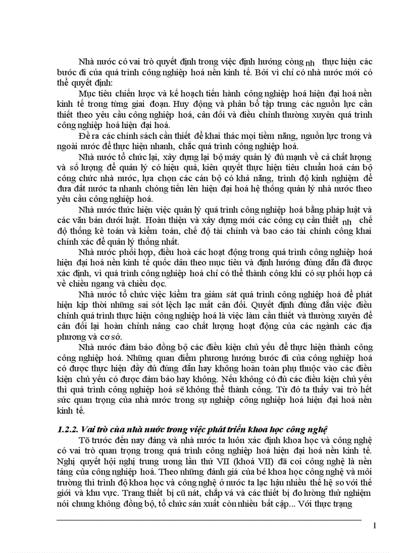 image for page Vai trò của Nhà nước đối với quá trình công nghiệp hoá hiện đại hoá ở nước ta