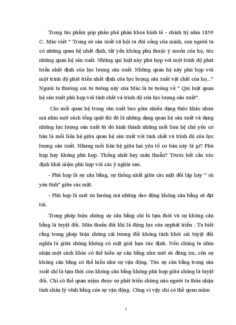 image for page Quan hệ biện chứng giữa lực lượng sản xuất và quan hệ sản xuất Sự vận dụng của Đảng ta trong đường lối đổi mới ở Việt Nam 1