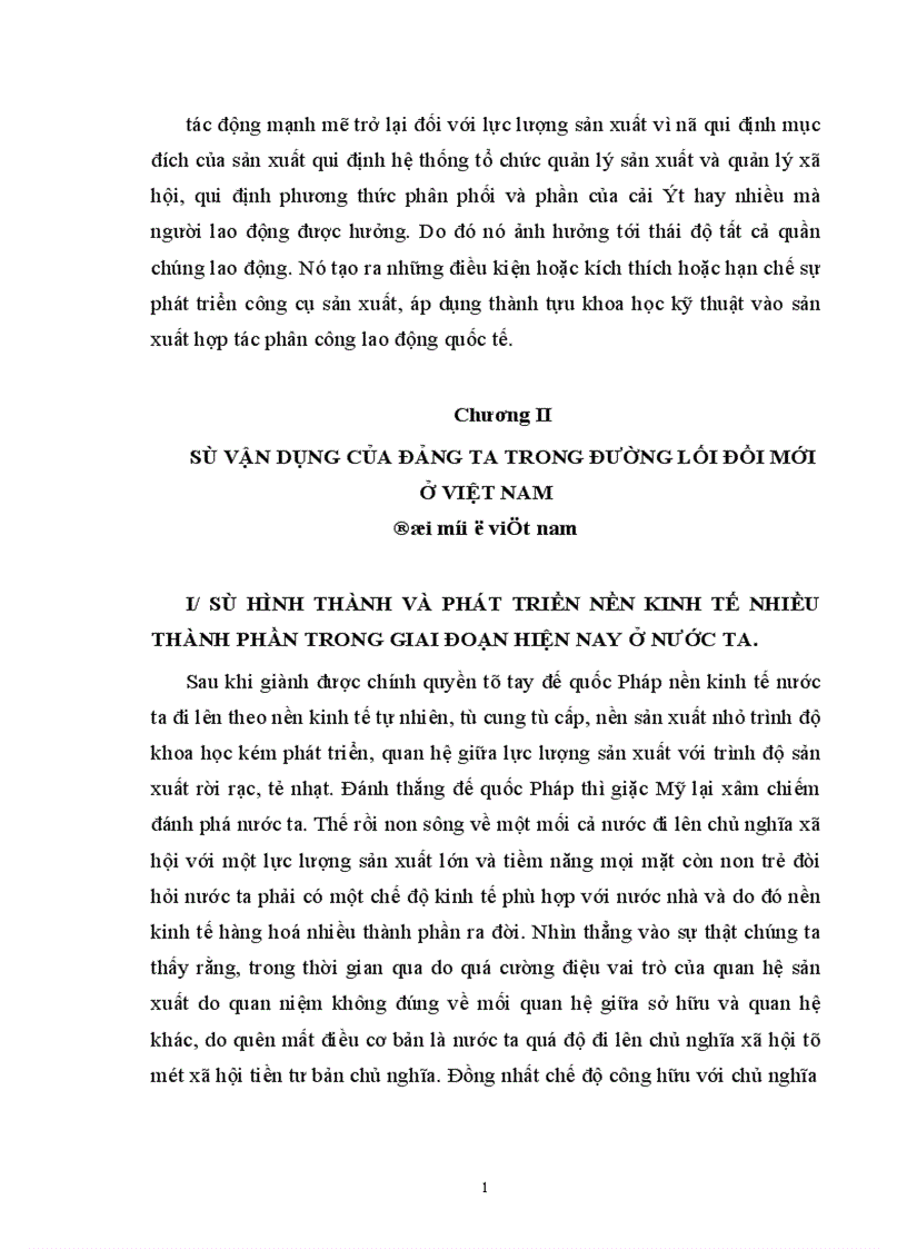 image for page Quan hệ biện chứng giữa lực lượng sản xuất và quan hệ sản xuất Sự vận dụng của Đảng ta trong đường lối đổi mới ở Việt Nam 1