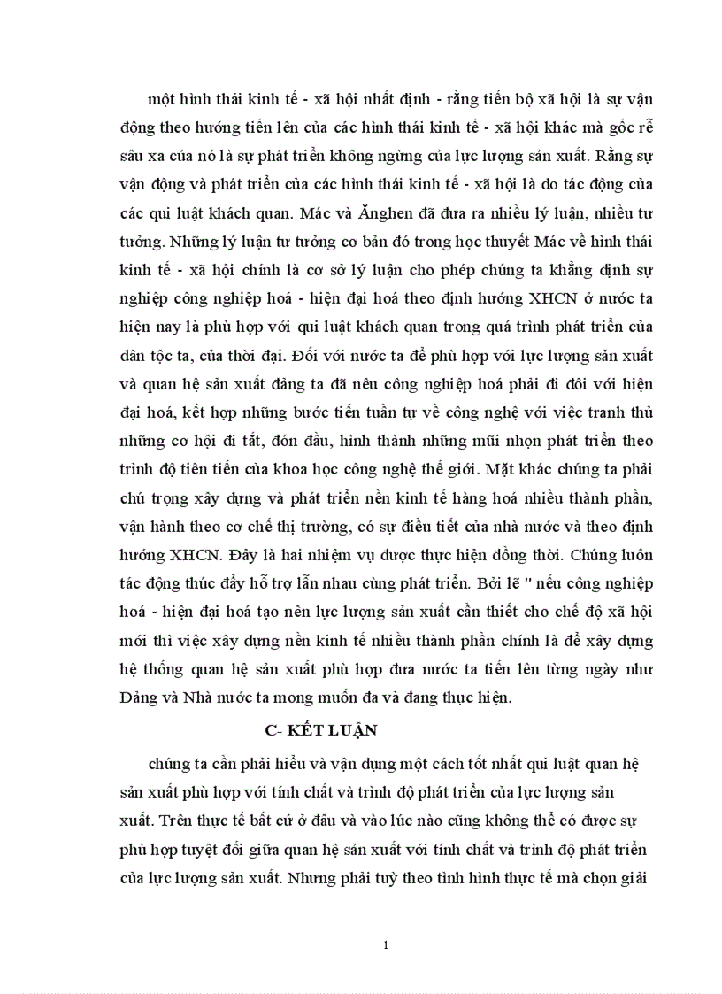 image for page Quan hệ biện chứng giữa lực lượng sản xuất và quan hệ sản xuất Sự vận dụng của Đảng ta trong đường lối đổi mới ở Việt Nam 1