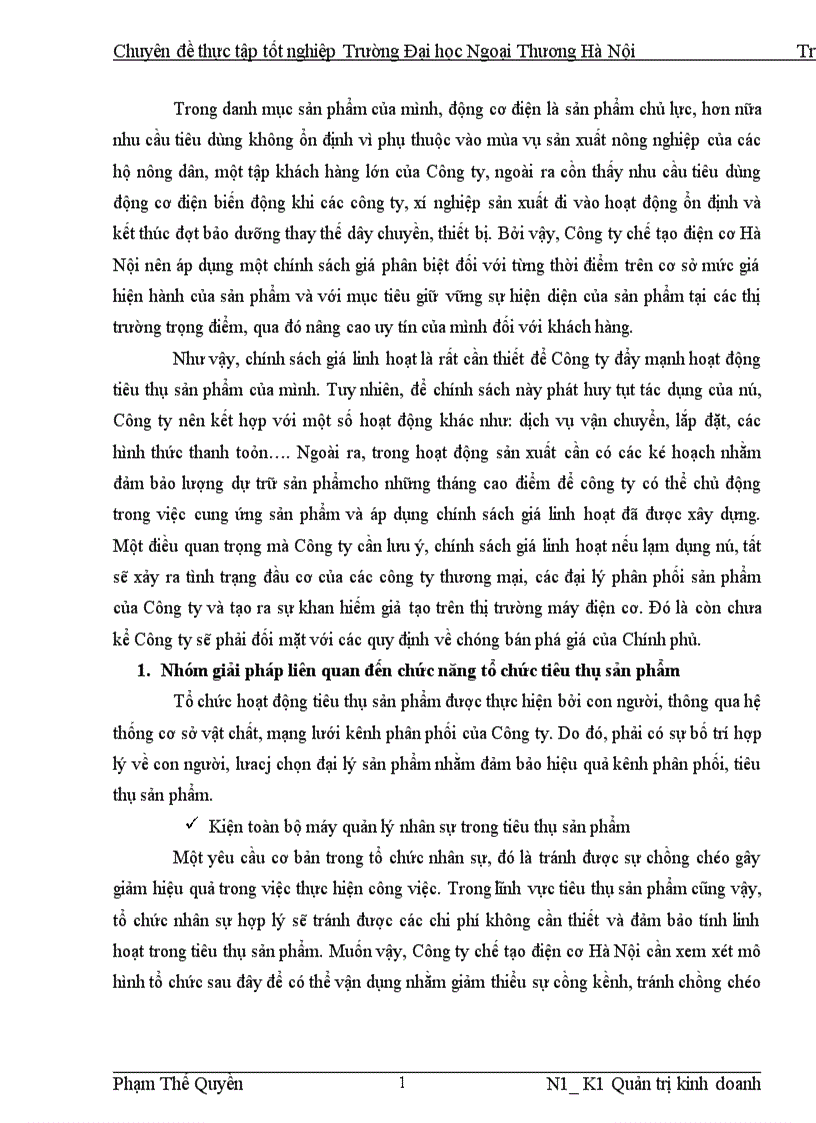 image for page Nâng cao chất lượng tiêu thụ sản phẩm tại Công ty Chế tạo Điện cơ Hà Nội CTAMTD 1