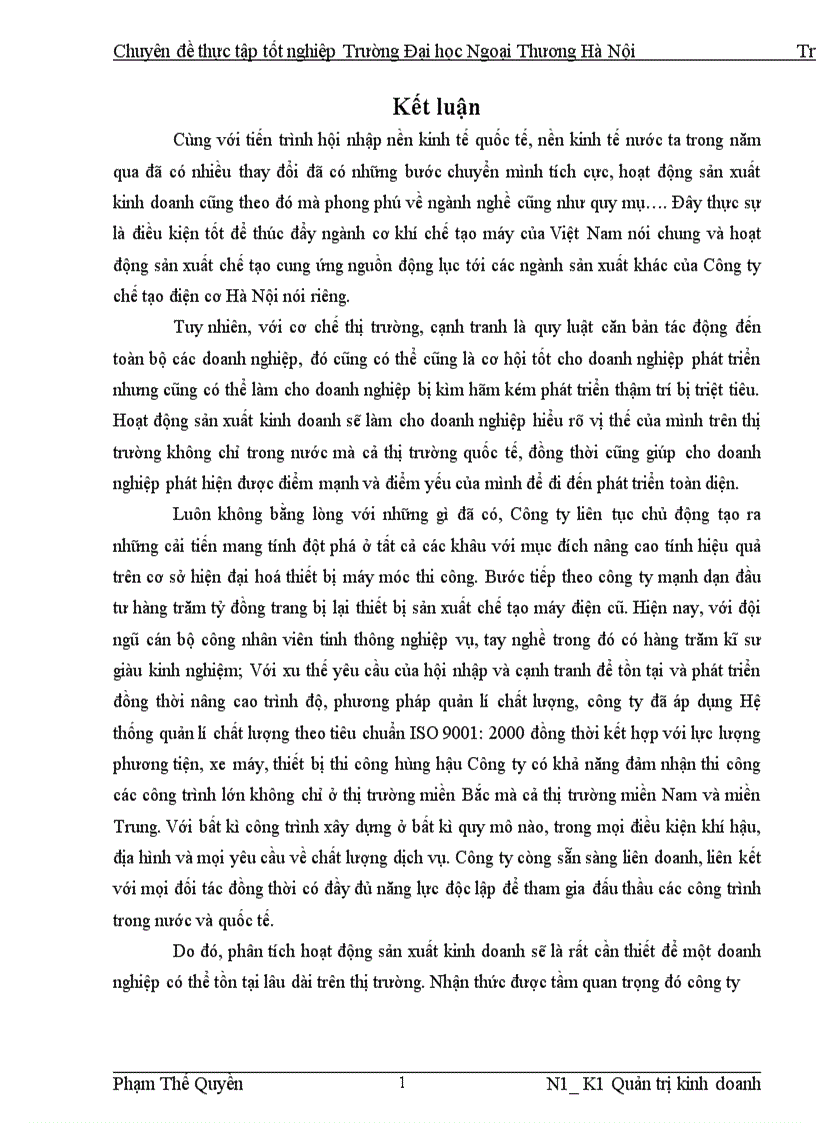 image for page Nâng cao chất lượng tiêu thụ sản phẩm tại Công ty Chế tạo Điện cơ Hà Nội CTAMTD 1