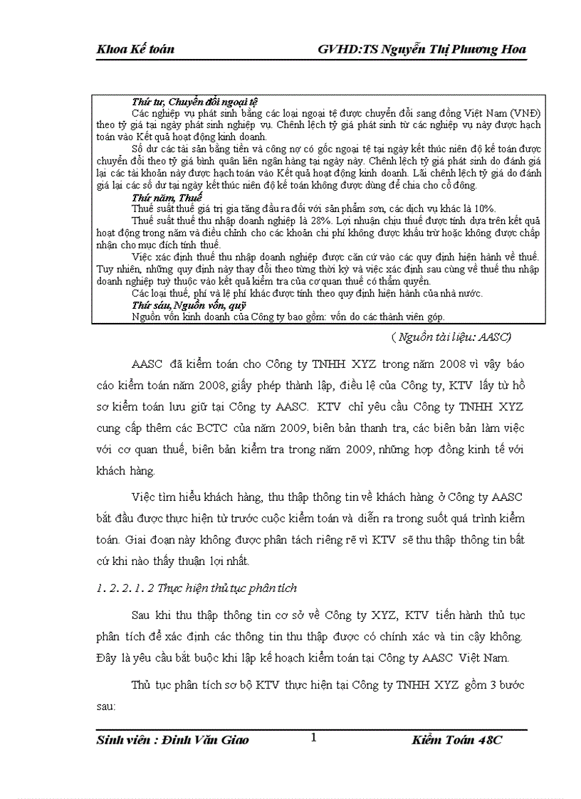 image for page hoàn thiện quy trình lập kế hoạch kiểm toán trong kiểm toán báo cáo tài chính tại công ty tnhh dịch vụ tư vấn tài chính tài chính kế toán và kiểm toán aasc Sinh viên thực hiện