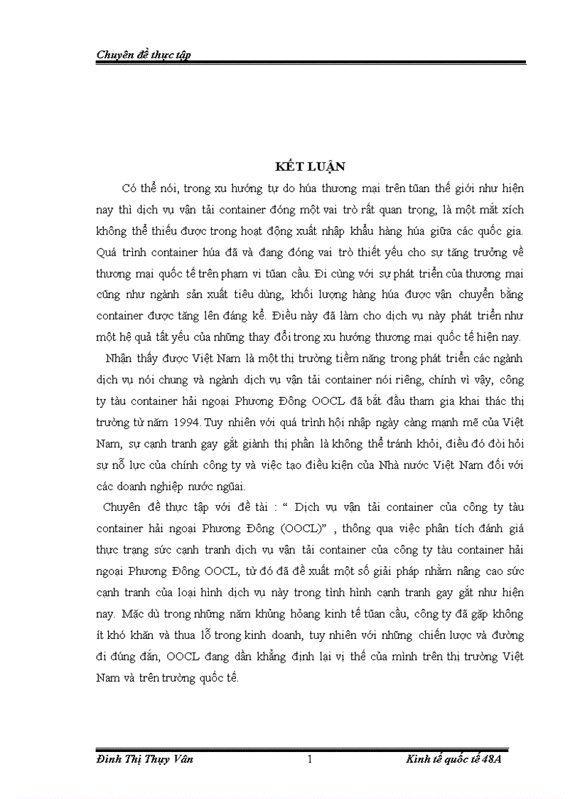 image for page Dịch vụ vận tải container của công ty tàu container hải ngoại Phương Đông OOCL