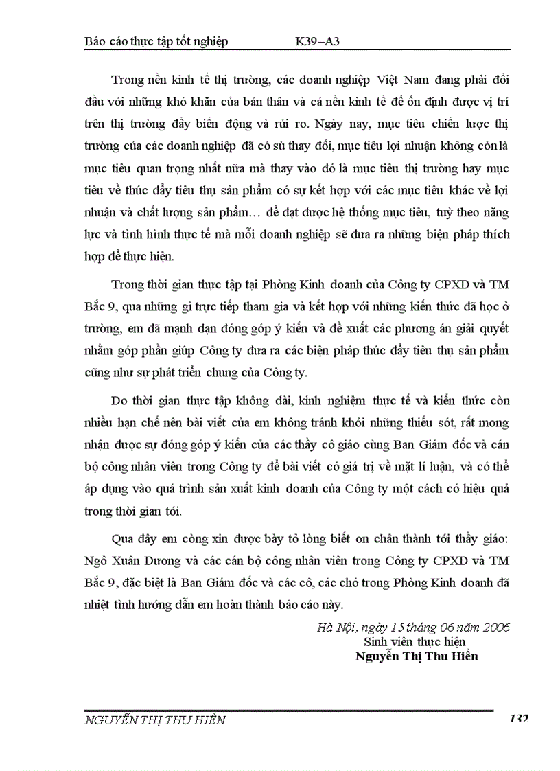 image for page Thực tế công tác kế toán bán hàng và xác định kết quả kinh doanh tại Công ty CPXD và TM Bắc