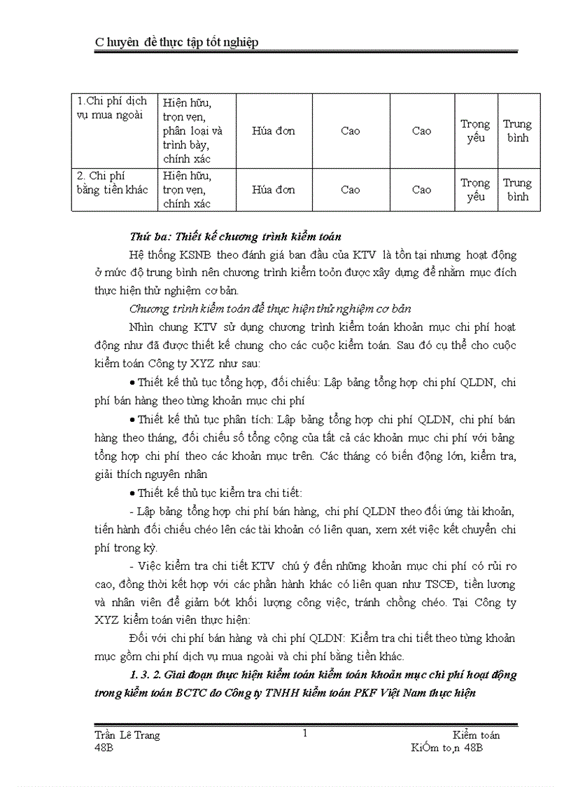 image for page Quy trình kiểm toán khoản mục chi phí hoạt động trong kiểm toán Báo cáo tài chính do Công ty TNHH kiểm toán PKF Việt Nam thực hiện 1