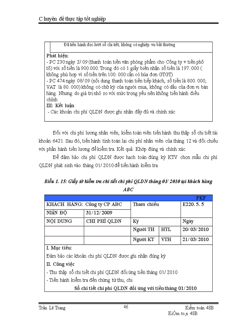 image for page Quy trình kiểm toán khoản mục chi phí hoạt động trong kiểm toán Báo cáo tài chính do Công ty TNHH kiểm toán PKF Việt Nam thực hiện 1