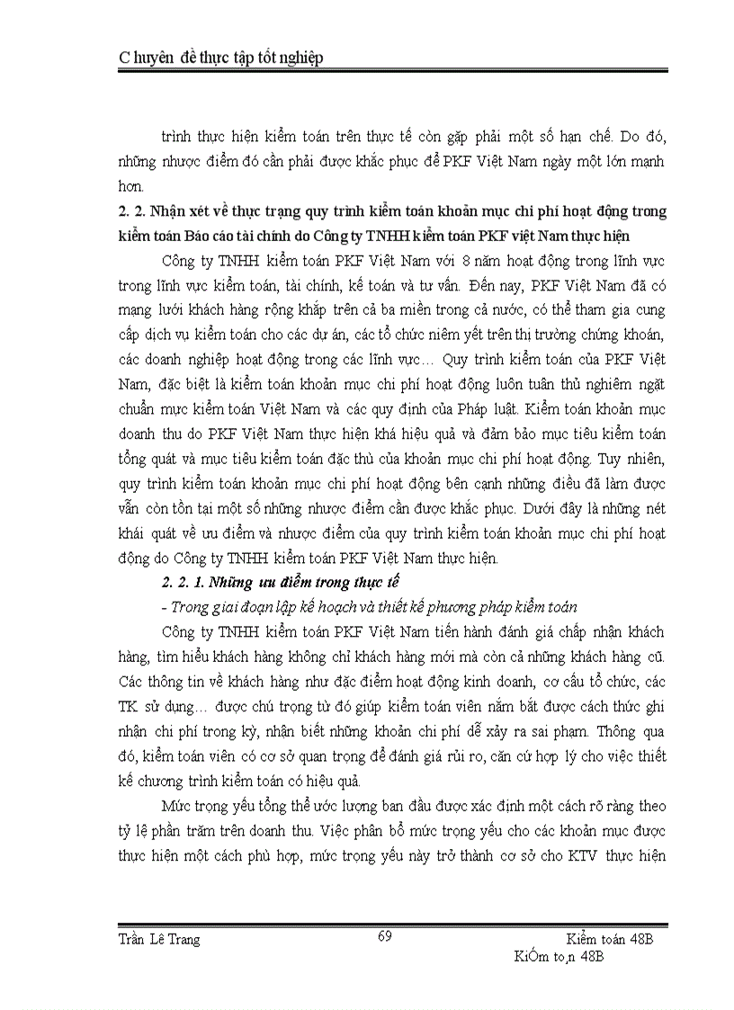 image for page Quy trình kiểm toán khoản mục chi phí hoạt động trong kiểm toán Báo cáo tài chính do Công ty TNHH kiểm toán PKF Việt Nam thực hiện 1