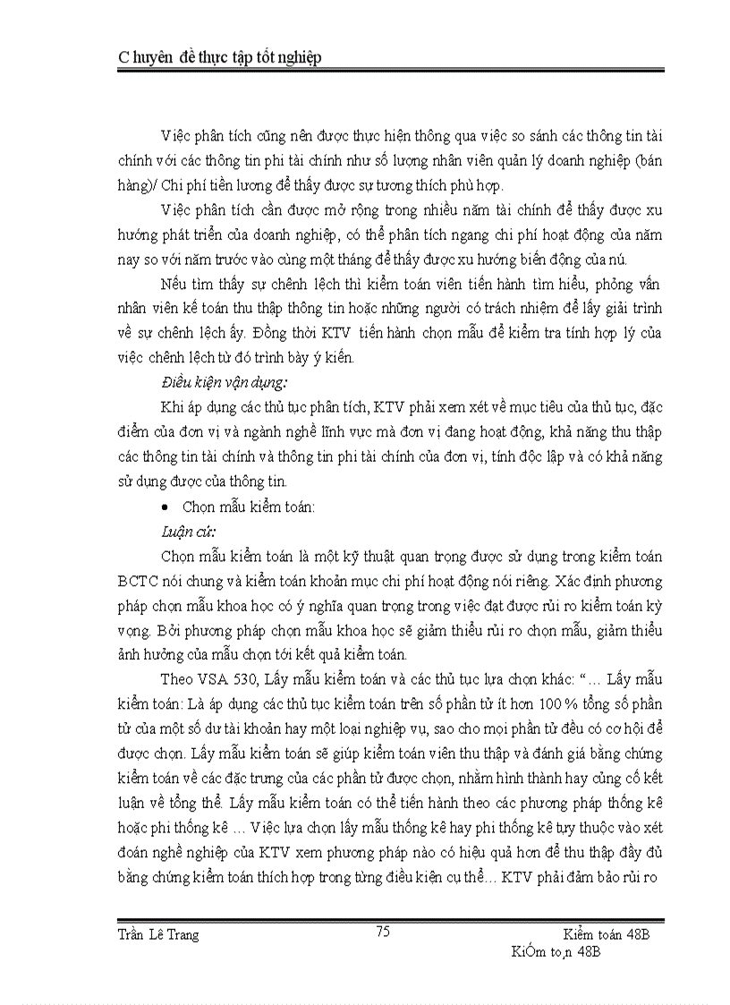 image for page Quy trình kiểm toán khoản mục chi phí hoạt động trong kiểm toán Báo cáo tài chính do Công ty TNHH kiểm toán PKF Việt Nam thực hiện 1