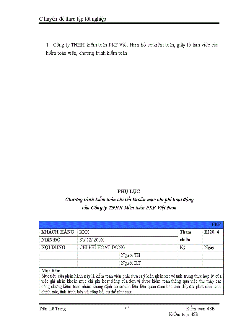 image for page Quy trình kiểm toán khoản mục chi phí hoạt động trong kiểm toán Báo cáo tài chính do Công ty TNHH kiểm toán PKF Việt Nam thực hiện 1