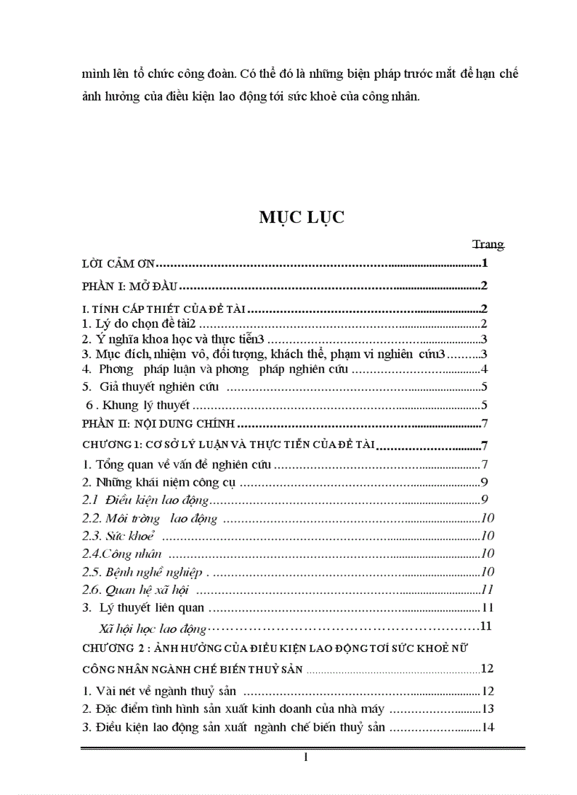 image for page ảnh hưởng của điều kiện lao động tới sức khoẻ Nữ công nhân ngành chế biến thuỷ sản 1