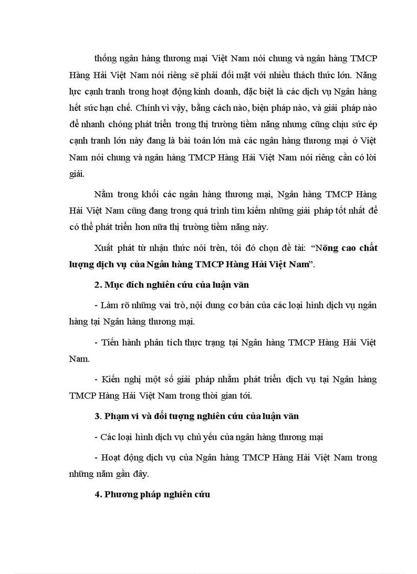 image for page Nâng cao chất lượng dịch vụ của Ngân hàng TMCP Hàng Hải Việt Nam