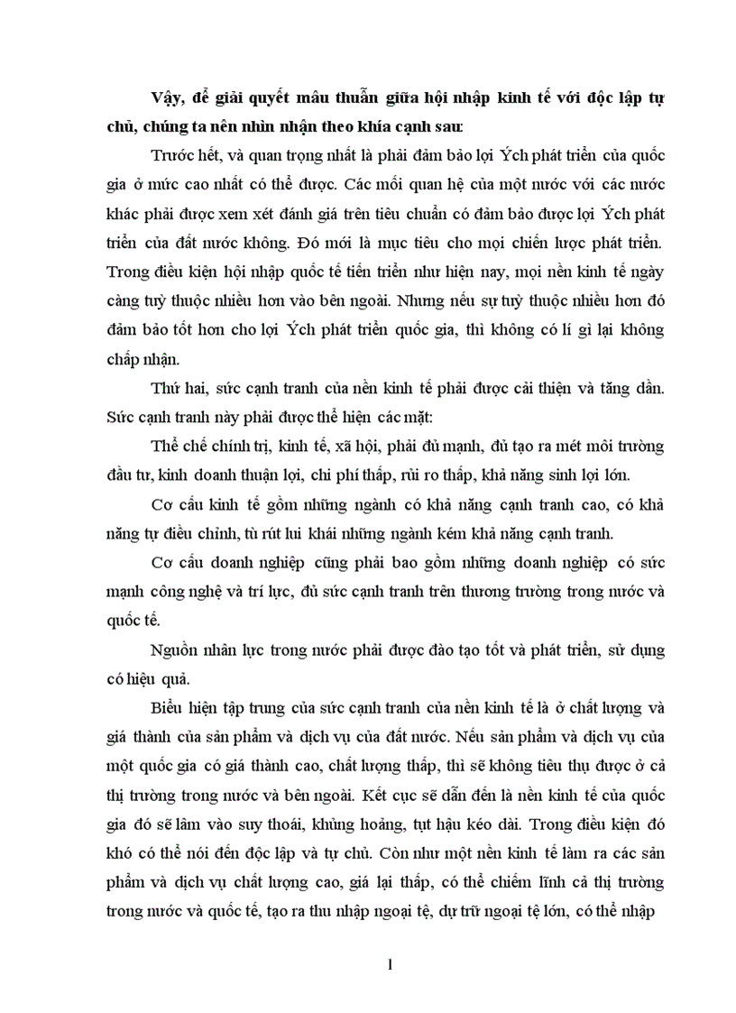 image for page Phép biện chứng về mâu thuẫn và việc phân tích mâu thuẫn giữa xây dựng kinh tế độc lập tự chủ với hội nhập kinh tế quốc tế 1