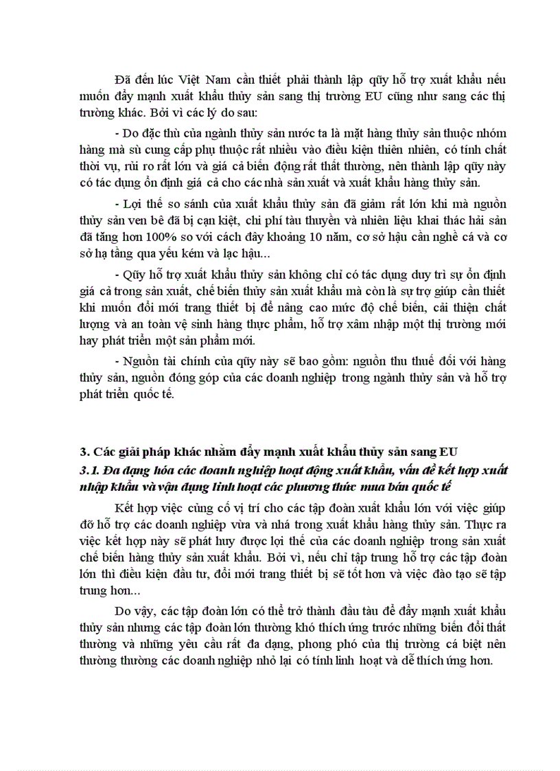 image for page Những giải pháp đẩy mạnh xuất khẩu mặt hàng thủy sản của Việt Nam sang thị trường EU trong những năm tới 1