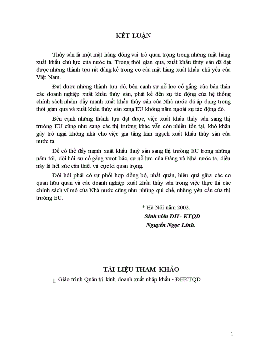 image for page Những giải pháp đẩy mạnh xuất khẩu mặt hàng thủy sản của Việt Nam sang thị trường EU trong những năm tới 1