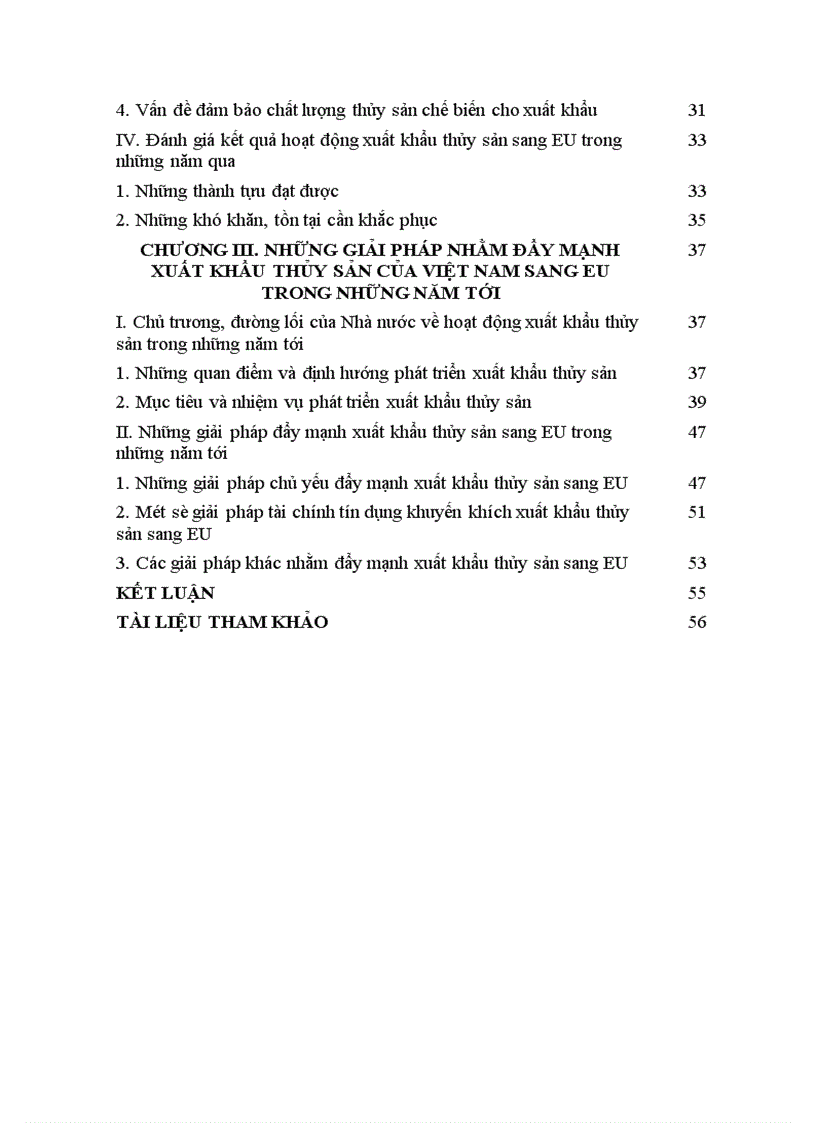 image for page Những giải pháp đẩy mạnh xuất khẩu mặt hàng thủy sản của Việt Nam sang thị trường EU trong những năm tới 1