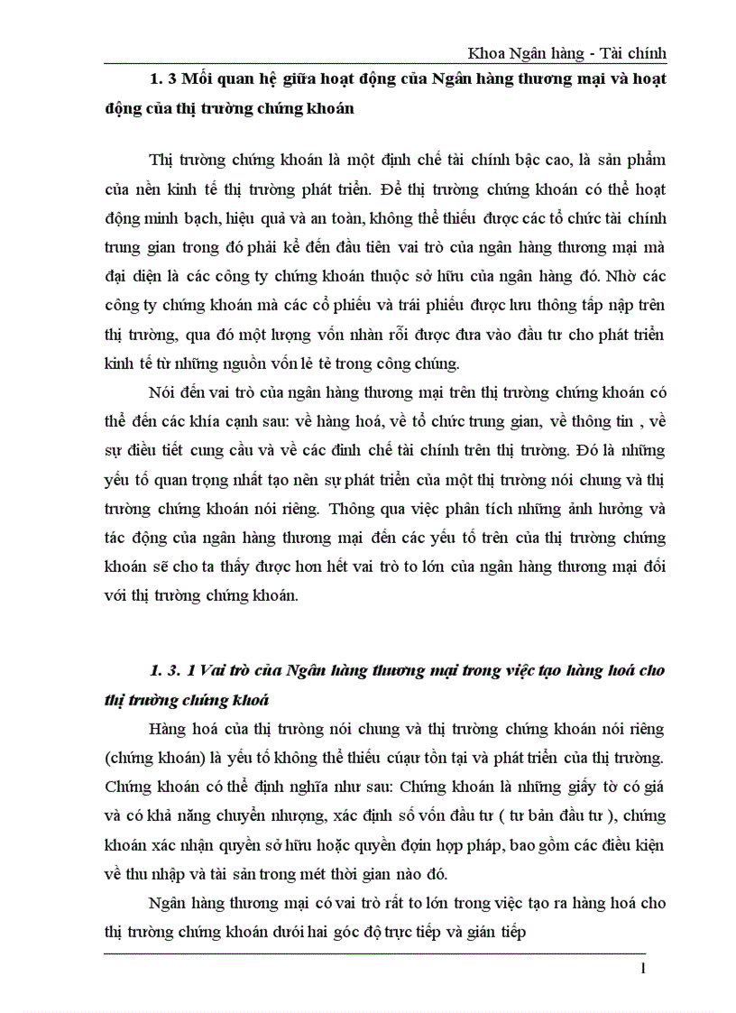 image for page Phát huy vai trò của Ngân hàng thương mại đối với sự phát triển của thị trường chứng khoán Việt Nam 1