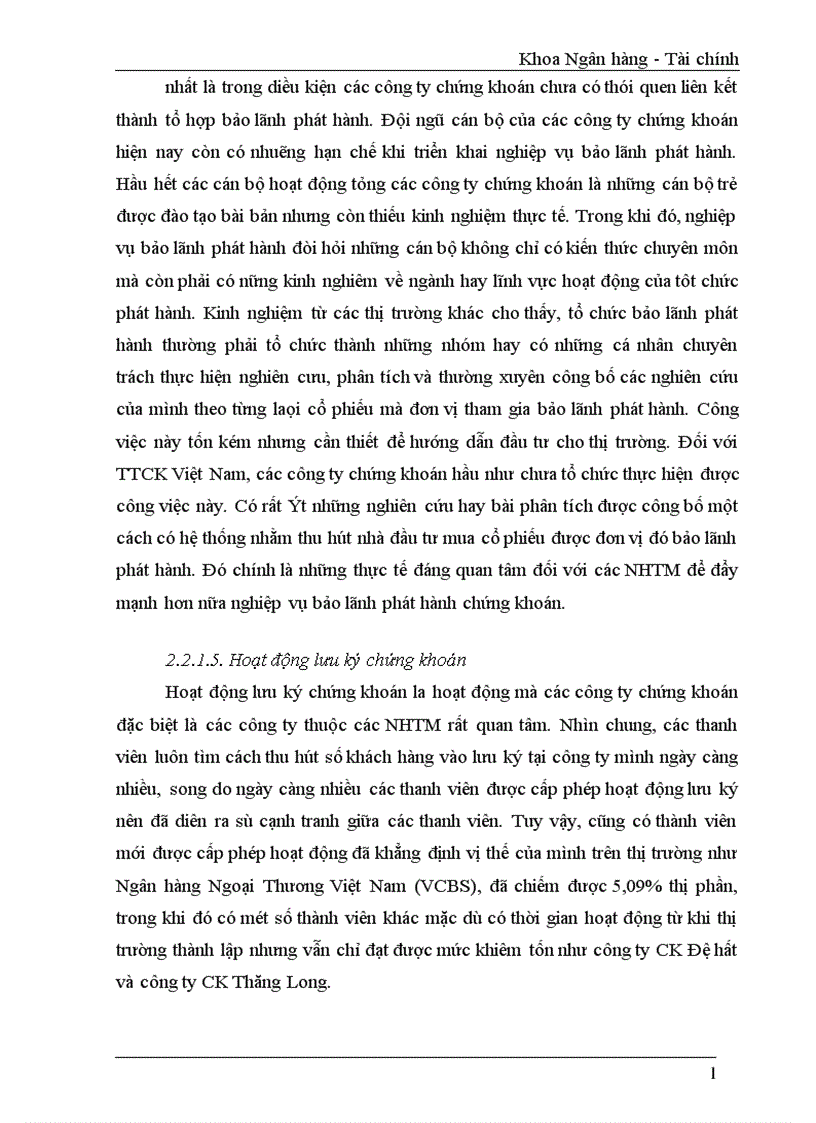 image for page Phát huy vai trò của Ngân hàng thương mại đối với sự phát triển của thị trường chứng khoán Việt Nam 1