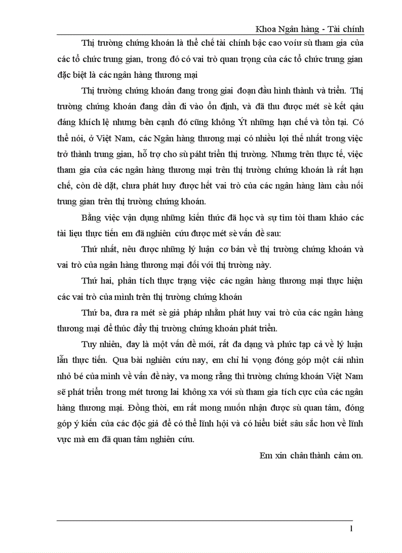 image for page Phát huy vai trò của Ngân hàng thương mại đối với sự phát triển của thị trường chứng khoán Việt Nam 1