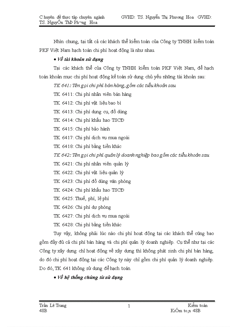 image for page Quy trình kiểm toán khoản mục chi phí hoạt động trong kiểm toán Báo cáo tài chính do Công ty TNHH kiểm toán PKF Việt Nam thực hiện 1