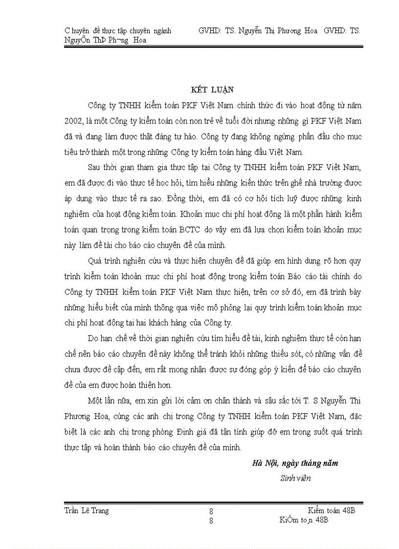 image for page Quy trình kiểm toán khoản mục chi phí hoạt động trong kiểm toán Báo cáo tài chính do Công ty TNHH kiểm toán PKF Việt Nam thực hiện 1