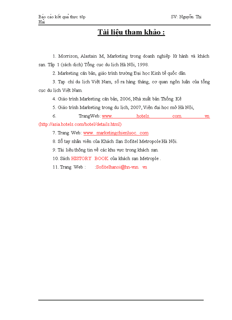 image for page Chiê n lươ c Marketing Mix cu a kha ch sa n Sofitel Legend Metropole Ha Nô i