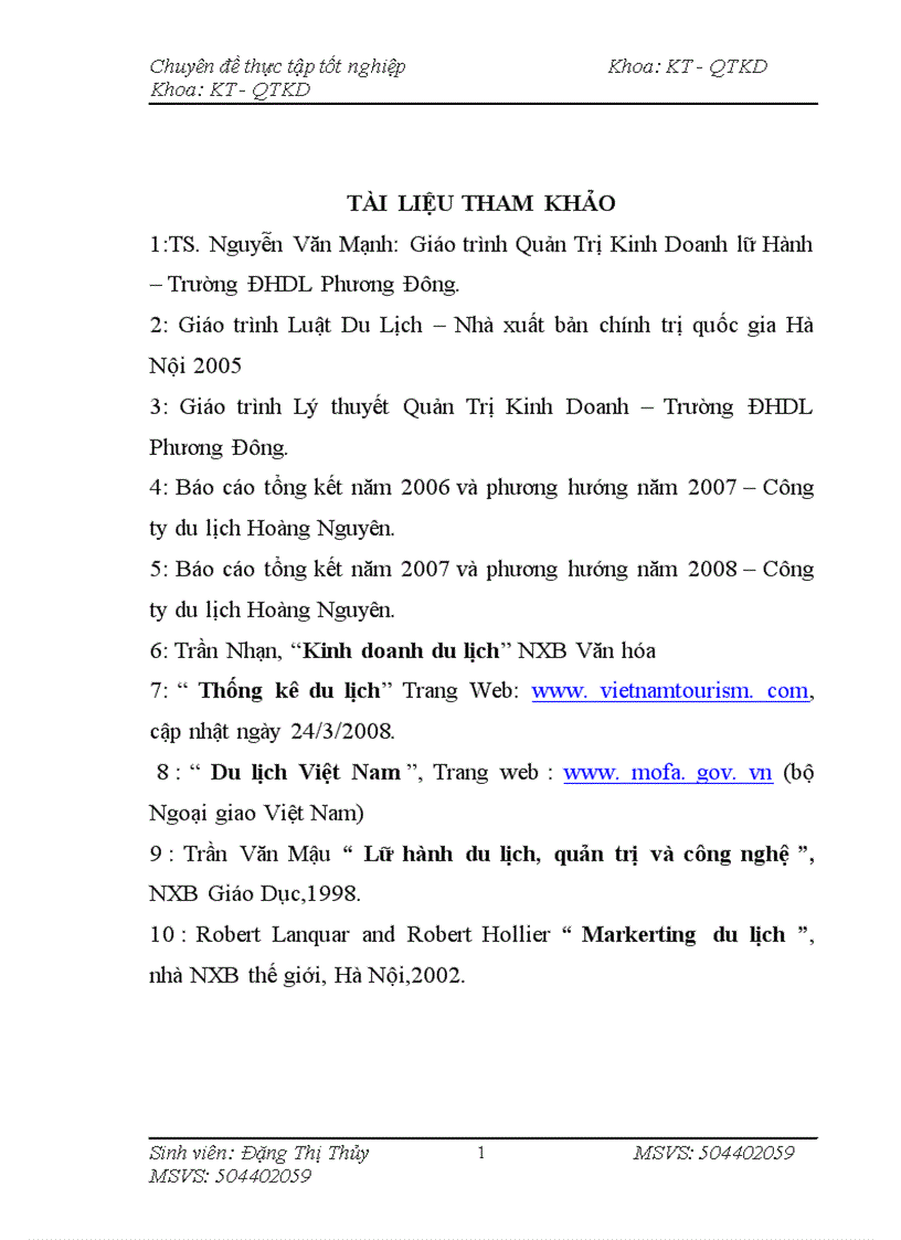 image for page Phân tích hoạt động kinh doanh của Công ty Cổ phần Du lịch Hoàng Nguyên