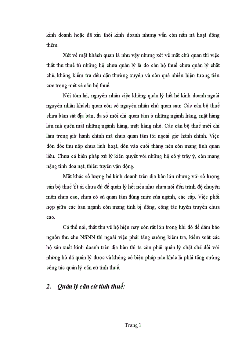 image for page Bàn về công tác quản lí thu thuế giá trị gia tăng ở khu vực kinh tế cá thể trên địa bàn quận Ba đình 1