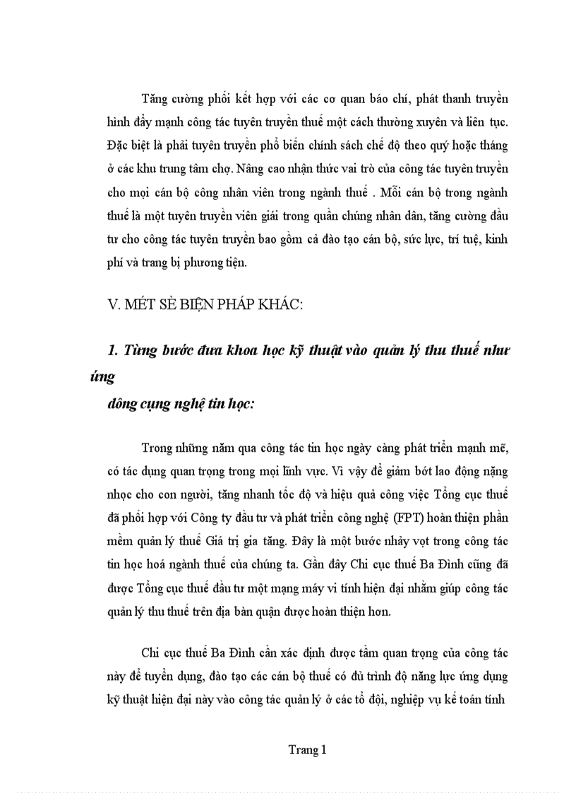image for page Bàn về công tác quản lí thu thuế giá trị gia tăng ở khu vực kinh tế cá thể trên địa bàn quận Ba đình 1