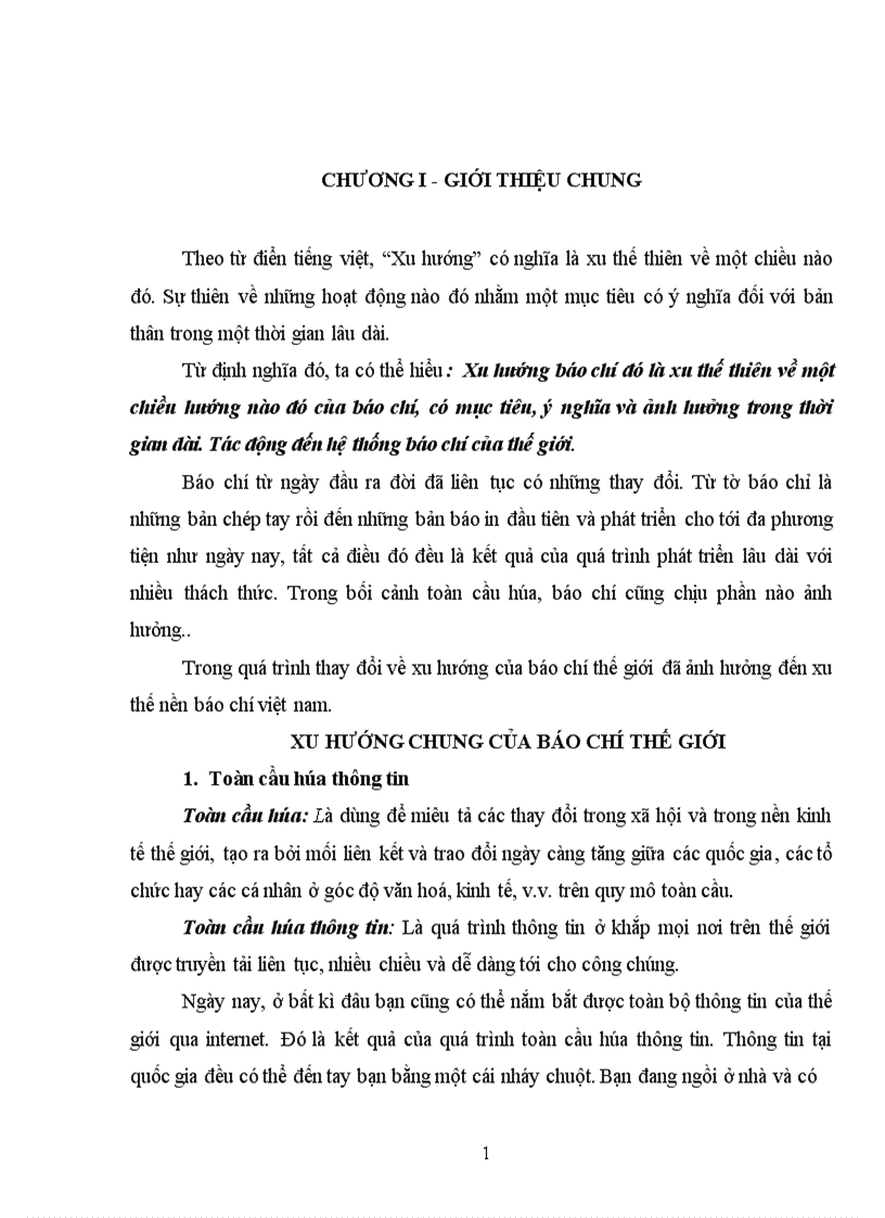 image for page Xu hướng báo chí Việt Nam