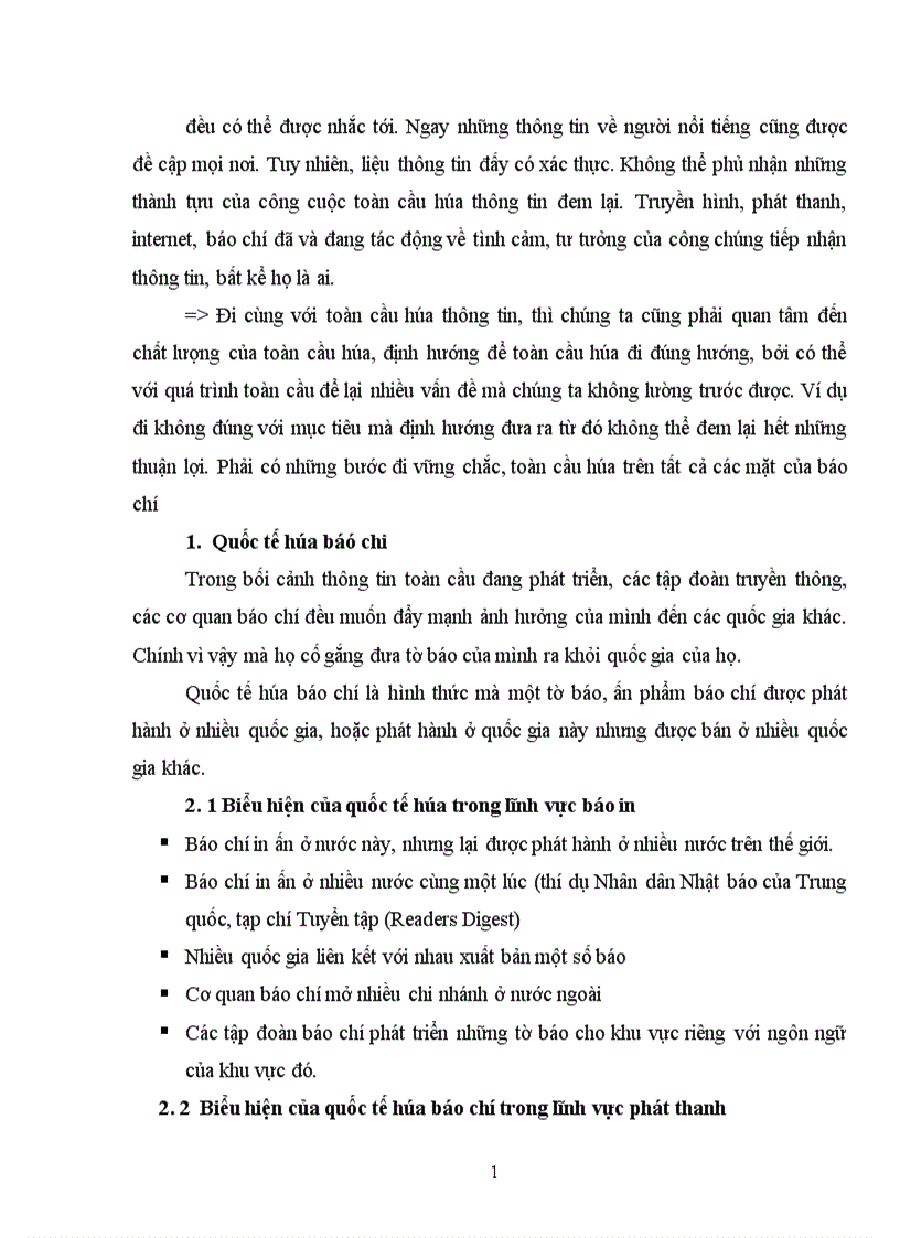 image for page Xu hướng báo chí Việt Nam