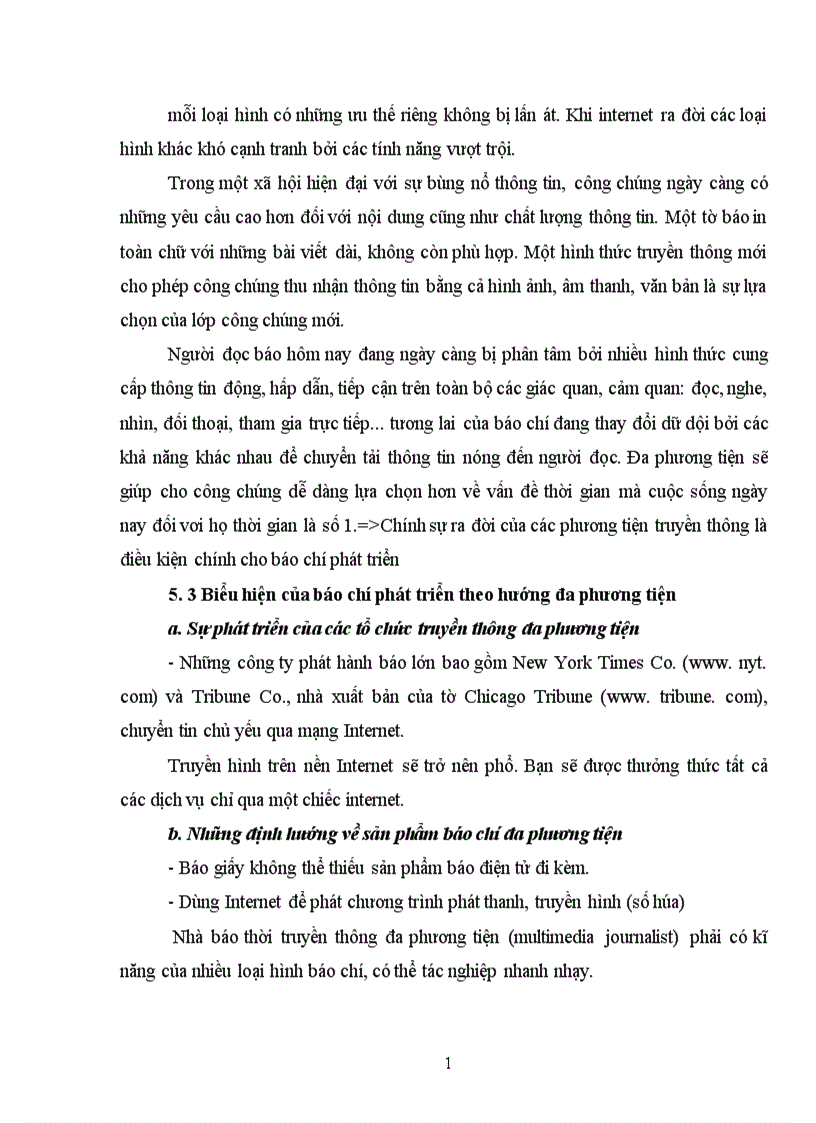 image for page Xu hướng báo chí Việt Nam