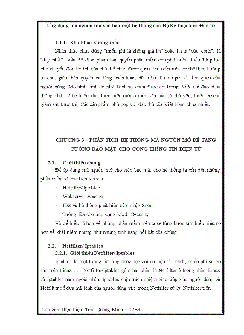 image for page Ứng dụng mã nguồn mở vào bảo mật hệ thống của bộ kế hoạch và đầu tư