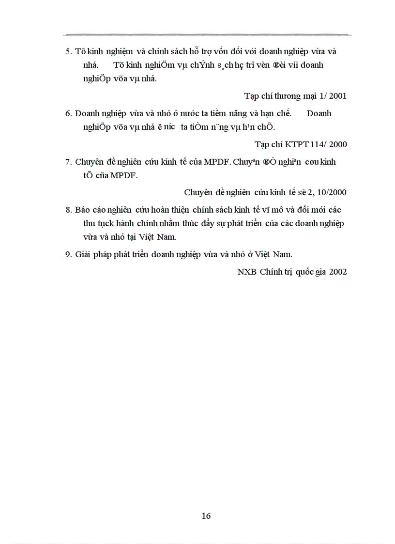 image for page Một số giải pháp huy động vốn nhằm thúc đẩy sự phát triển của các doanh nghiệp vừa và nhỏ ở Việt Nam trong giai đoạn tới 2001 2005