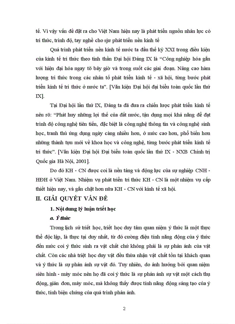 image for page Vai trò của tri thức khoa học công nghệ đối với việc phát triển kinh tế ở Việt Nam hiện nay 1