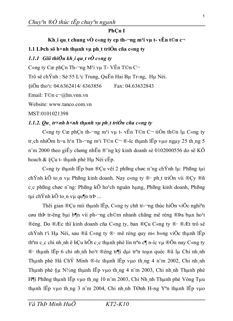 image for page Hoàn thiện công tác hạch toán tiêu thụ và xác định kết quả kinh doanh tại công ty CP thương mại và tư vấn tân cơ