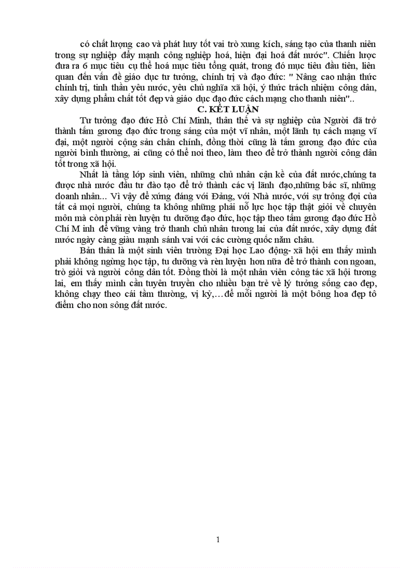 image for page Tư tưởng Hồ Chí Minh về đạo đức cách mạng Vận dụng tư tưởng này vào giáo dục đạo đức cho học sinh sinh viên hiên nay