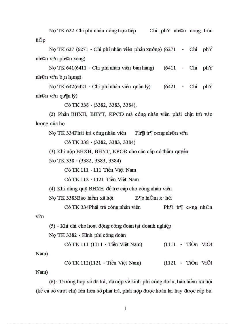 image for page Hạch toán tiền lương và bảo hiểm xã hội 1