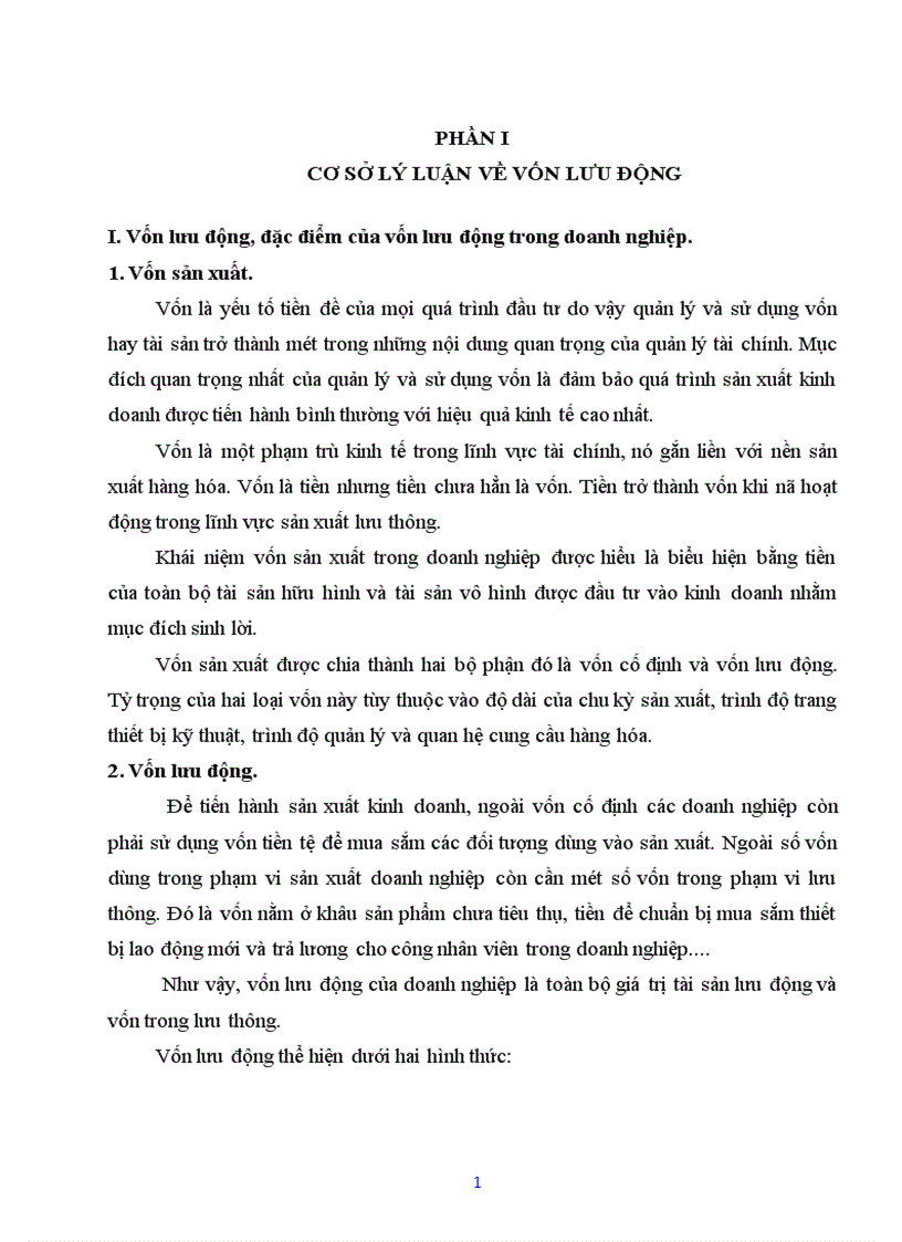 image for page Nghiên cứu tình hình quản lý và sử dụng vốn lưu động tại Công ty cổ phần Chương Dương Hà Nội