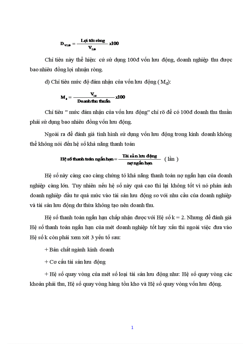 image for page Nghiên cứu tình hình quản lý và sử dụng vốn lưu động tại Công ty cổ phần Chương Dương Hà Nội