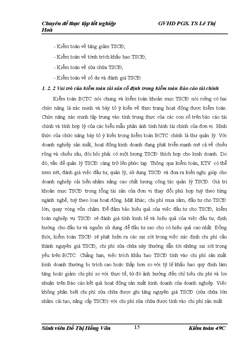 image for page Vận dụng quy trình kiểm toán vào kiểm toán khoản mục tài sản cố định trong kiểm toán báo cáo tài chính do Công ty TNHH Kiểm toán và Tư vấn Thăng Long