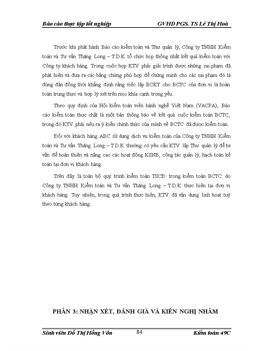 image for page Vận dụng quy trình kiểm toán vào kiểm toán khoản mục tài sản cố định trong kiểm toán báo cáo tài chính do Công ty TNHH Kiểm toán và Tư vấn Thăng Long