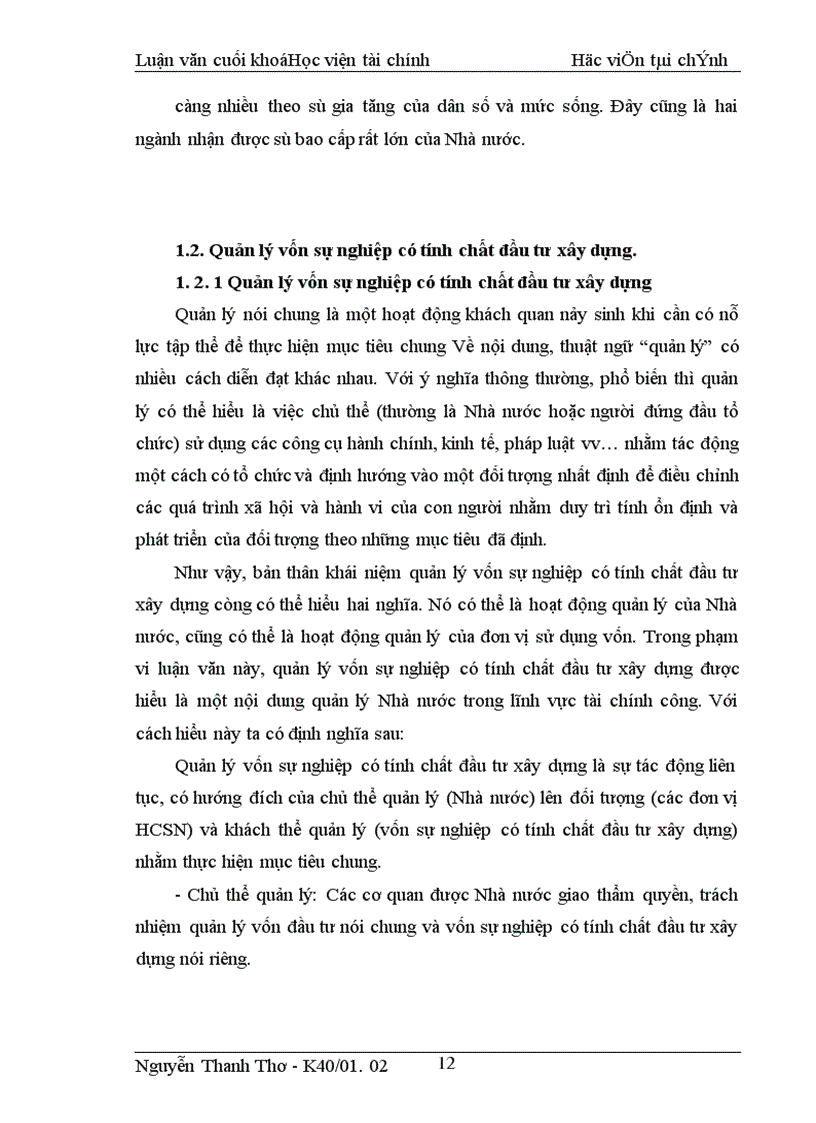 image for page Các giải pháp tăng cường quản lý vốn sự nghiệp có tính chất đầu tư xây dựng đối với các Sở Ban Ngành của thành phố Hà nội