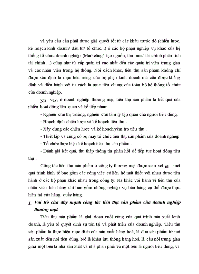 Tình hình hoạt động về công táctiêu thụ sản phẩm và doanh thu sản phẩm ở Công ty TNHH Thương mại An Phú