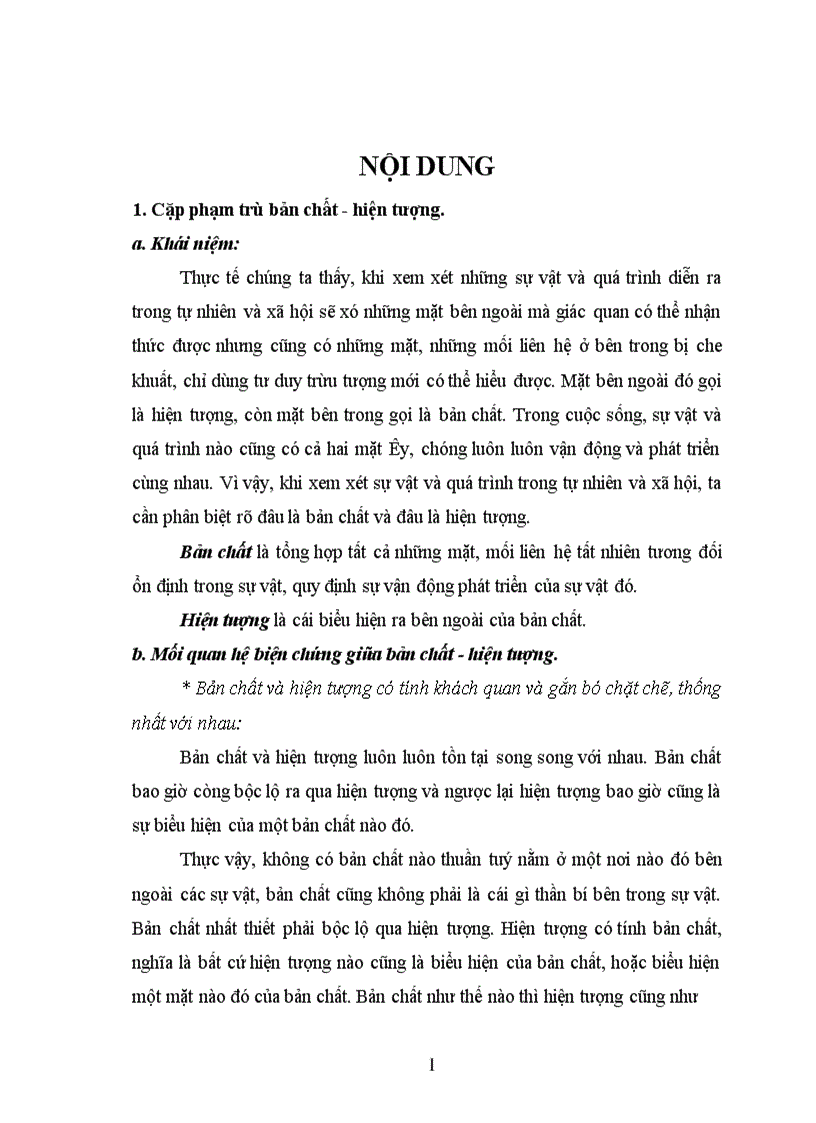 image for page Vận dụng cặp phạm trù bản chất hiện tượng để phân tích lối sống của SVVN hiện nay 1