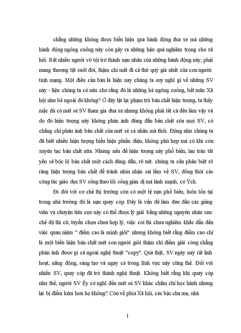 image for page Vận dụng cặp phạm trù bản chất hiện tượng để phân tích lối sống của SVVN hiện nay 1