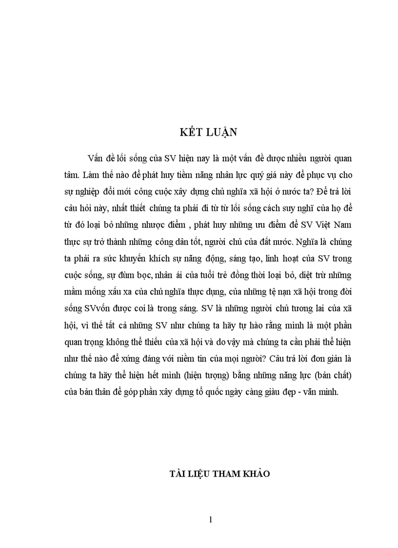 image for page Vận dụng cặp phạm trù bản chất hiện tượng để phân tích lối sống của SVVN hiện nay 1