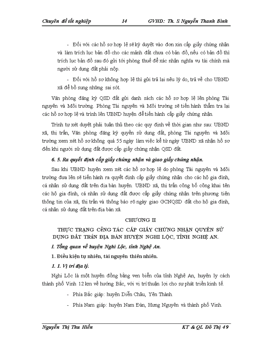 image for page Thực trạng và giải pháp cấp giấy chứng nhận quyền sử dụng đất trên địa bàn huyện Nghi Lộc tỉnh Nghệ An
